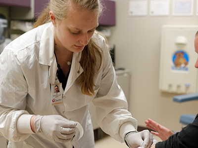Blood draw at JRMC Lab