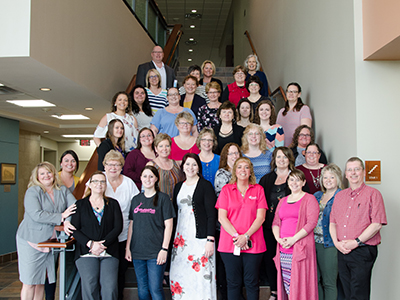 Image of JRMC staff receiving their HFMA MAP award, 2018.