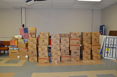 Items donated to the Salvation Army
