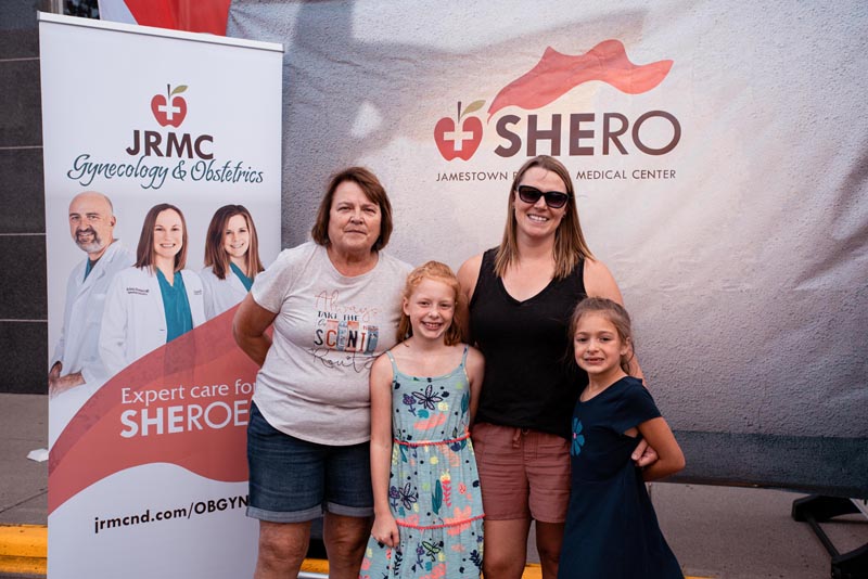 image of four SHEROES at UJ Block Party