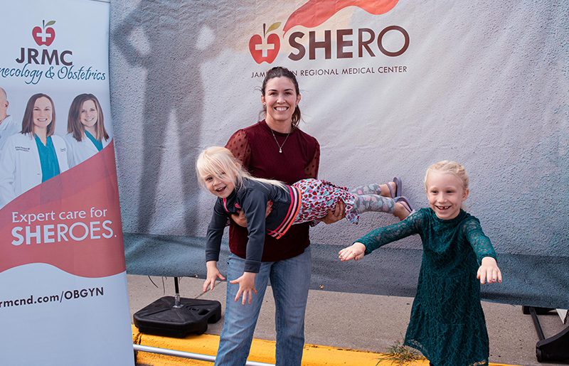 image of three SHEROES at UJ Block Party