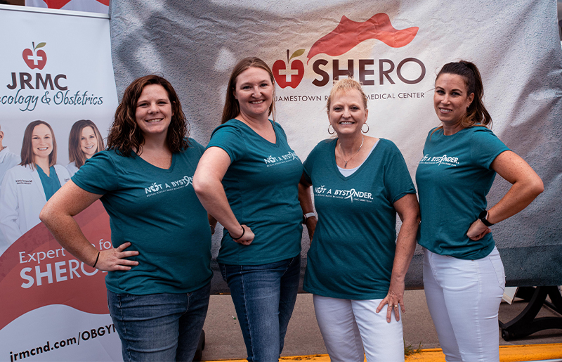 image of four SHEROES at UJ Block Party
