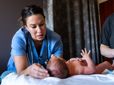 Image of Family BirthPlace baby post-check