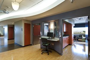 view of private patient JRMC rooms from hall