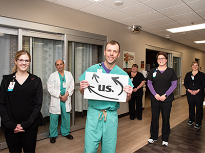 Dr. Steve Inglish, Emergency Medicine Physician, shares information on COVID-19. As a former infantryman, Dr. Inglish has experienced fear and uncertainty.