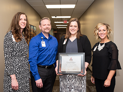 During the nation’s pandemic, JRMC Quality & Risk Manager Jenna Bredahl was selected as the 2020 Nora Paulson Excellence in Leadership Award recipient.