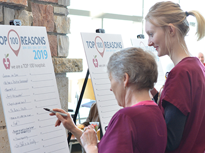 JRMC celebrated its Top 100 Critical Access Hospital designation and other awards it has received.