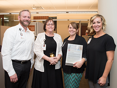 JRMC Executive Assistant, Cindy Tag Nygord, received the Legend Award.
