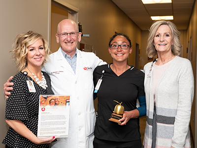 JRMC announced MeLisa Roaldson, registered nurse, as its most recent Legend Award recipient. This is the most prestigious distinction for a JRMC employee.