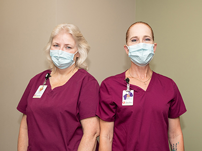 Two JRMC employees received CHEST certification in cleaning and disinfection, waste handling, floor care and linen handling.