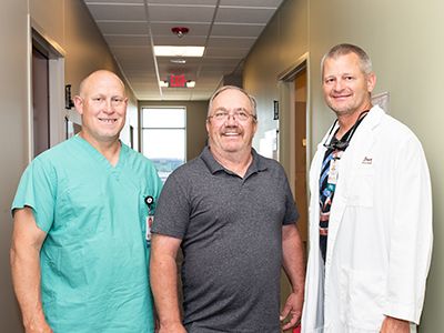 When Art Hagebock, LaMoure, N.D., tore a meniscus in his knee, Hagebock chose Dr. Michael T. Dean, orthopedic surgeon at Jamestown Regional Medical Center.