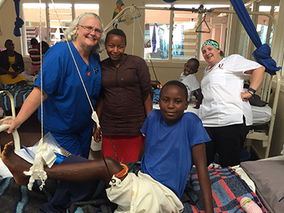 With the help of JRMC Orthopedic Surgeon Dr. Timothy Volk, Penny Briese walked without crutches the day after surgery on a torn meniscus and hiked Africa.