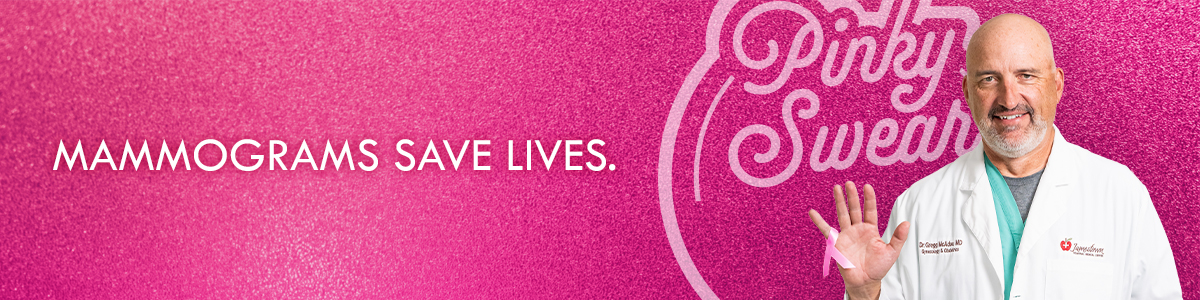 Pinky Swear slider - Dr. Gregg McAdoo, OB/GYN.