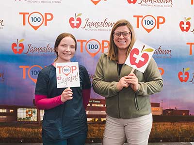 Image of Kaylen Lewis, pharmacy tech and Tessa Lee, human resources generalist